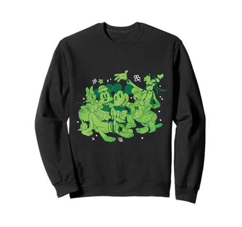 Sweatshirt Disney Mickey vert ne peluche pas pour la Saint-Patrick
