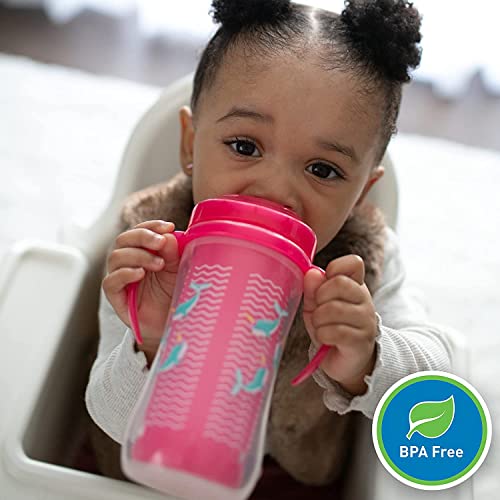 Dr. Brown's Milestones Insulated Sippy Cup, Pink, 2-Pack - image 8