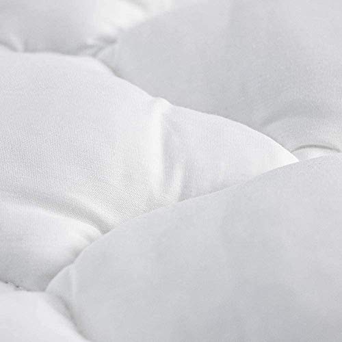 ExceptionalSheets Pillowtop Mattress Topper with Fitted Skirt - Extra Plush Mattress Pad Found in Marriott Hotels - Removable Pillowtop Mattress Pad - Full Size