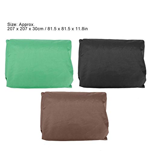 TOPINCN Square Hot Tub Cover Waterproof Spa Hard Cover Protector Hot Tub Cover Outdoor Waterproof Pool Spa Part Sun Shield (Coffee) - Image 4