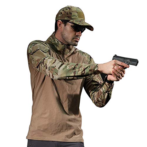 image for ANTARCTICA Mens Long Sleeve Tactical Shirt T-Shirt Men's Military Rapi