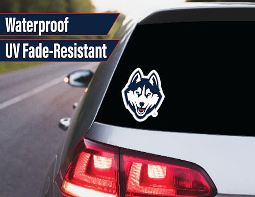 Image of UConn Stickers & Decals 14 Pc Set, Huskies Car Decal & Water Bottle