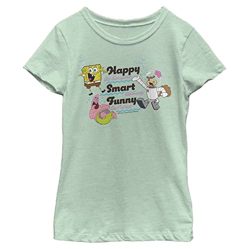 Nickelodeon Spongebob Squarepants Daughter Sponge Jumble Girls Short Sleeve Tee Shirt