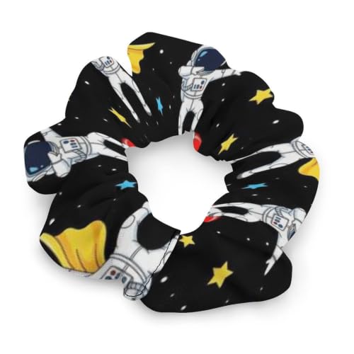 High Elastic Girl Women Astronaut Spiral Hair Scrunchies