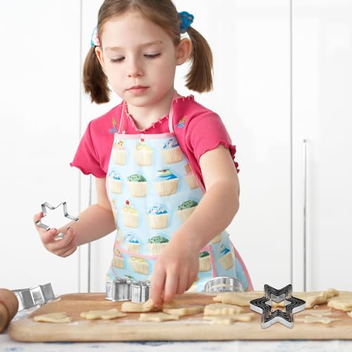 Snowflake Cookie Cutter Winter Christmas Biscuit Cutters New Year’s Day DIY Baking Mold, Pack of 5 - Thumbnail 5