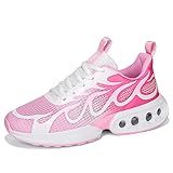 TWINICE HERREN DAMEN RETRO SNEAKER SCHUHE BASKETBALLSCHUHE SKATEBOARDSCHUHE TURNSCHUHE MIT LUFTPOLSTER GROSSE GRÖSSEN SPORTSCHUHE ROSA EU 42