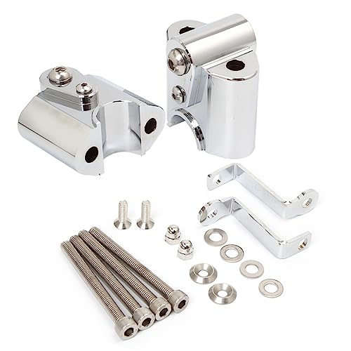 Barra elevadora manillar R18 cromada en aluminio para moto 2020-2022 7