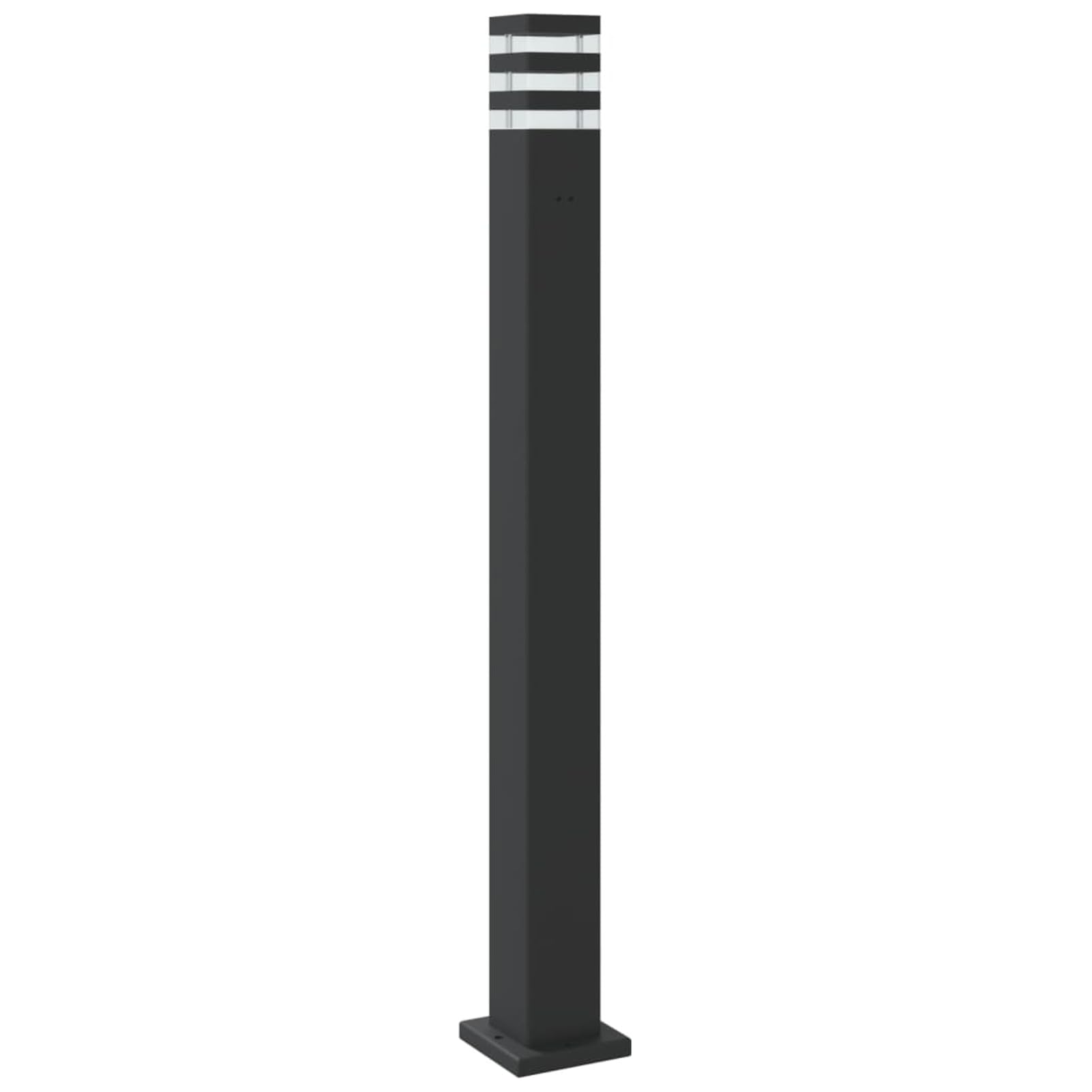 LAPOOH Lampada da Terra per Esterni con Sensore Nera 110cm Alluminio,Lampade da Terra,Lampada da Terra Moderna,Lampade da Terra per Soggiorno-4006403