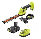 RYOBI ONE+ 18V Cordless Grass Shear and Shrubber Trimmer with 2.0 Ah Battery and Charger
