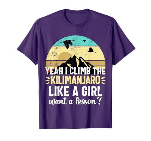 Vintage Kilimanjaro Mount T-Shirt for Climbers