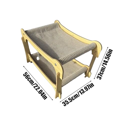 Grattoir pour chat en sisal robuste design double couche de qualité - 3