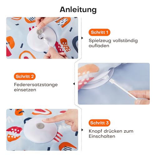 Interaktives Katzenspielzeug elektrisch Potaroma mit Federautomatik