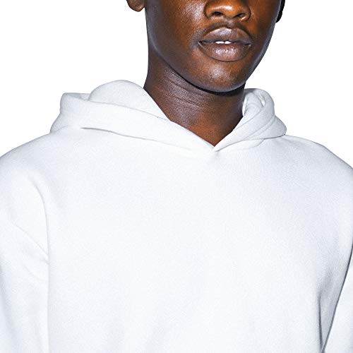 American Apparel Men Mason Fleece Long Sleeve Pullover Hoodie, White, X-Large #TOP4