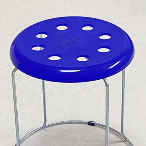 Yardenfun Round Plastic Seat Replacement for Bar Stool Easy to Install Round Stool Seat Stylish Blue for Home Commercial Use - Thumbnail 7