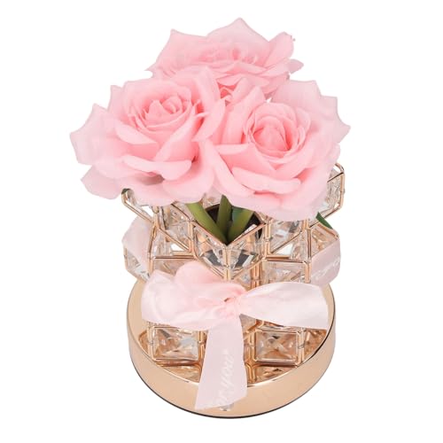 Lampe rose tactile rechargeable sans fil à intensité variable - 6