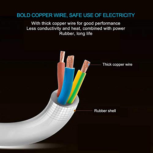 ExtraStar-2-Way-Double-Socket-Power-Mains-Extension-Lead-1M-Metre-Cable-Surge-Protected-British-Approved-13A-White
