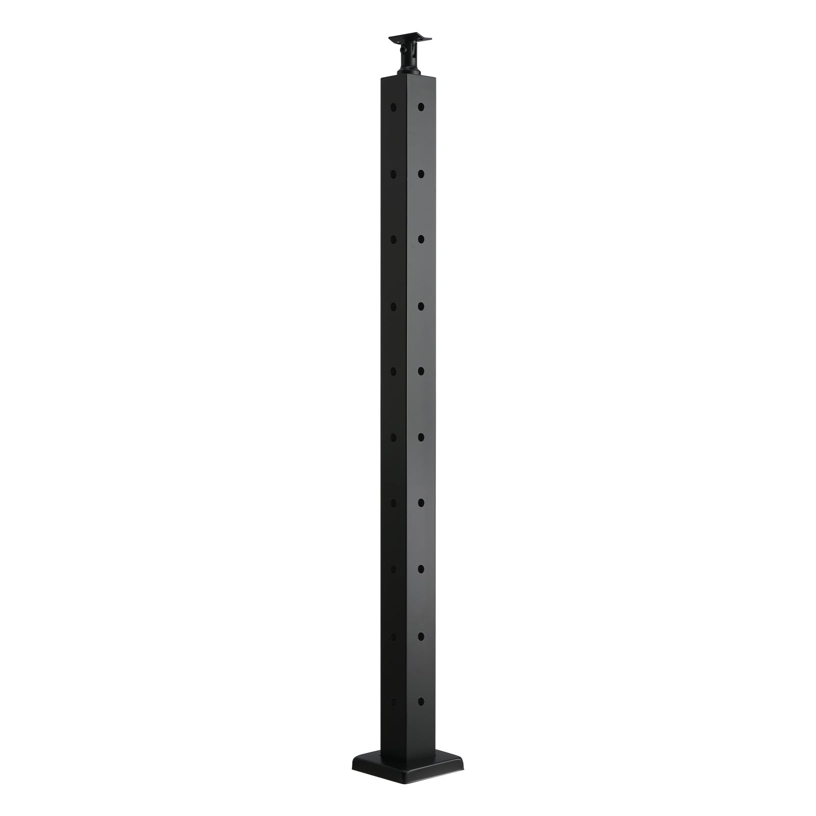 VEVOR Poste Barandilla Cable Acero Inoxidable SUS304 91,4 x 5 x 5 cm Negro Forma L