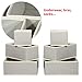 DIOMMELL Foldable Cloth Storage Box Closet Dresser Drawer Organizer Fabric Baskets Bins Containers Divider with Drawers for Clothes, Underwear, Bras, Socks, Lingerie, Clothing, Set of 6