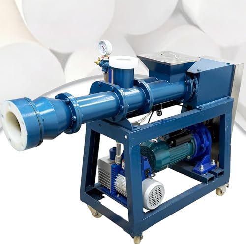 HayWHNKN Vacuum Pug Mill Extruder, 220V Dual-Shaft Clay Mixer & Extruder, 3.94In Outlet, 440-880 lbs/h, Industrial Ceramic Clay Mixing Machine for Pottery Studio, Ceramic Production, Classroom