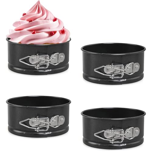 4 Inch Springform Cake Pan Set of 4