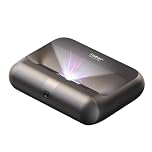 Yaber K300s Ultra-Kurzdistanz-Beamer: 4K-Unterstützung, Triple-Laser DLP Heimkino Projektor – 100" Bild aus 23 cm, Dolby Vision, 150% NTSC, Google TV, 30W JBL-Lautsprecher, Gaming & Home Cinema
