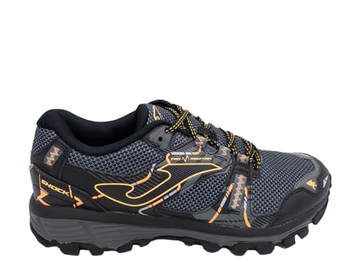 JOMA Deportivo TKSHOS2431 Zapatilla DE Trail 2431 Shock Men con CORDÓN Muy CÓMODA para Hombre EN Nylon Petroleo Negro 28278 (Negro, 47)