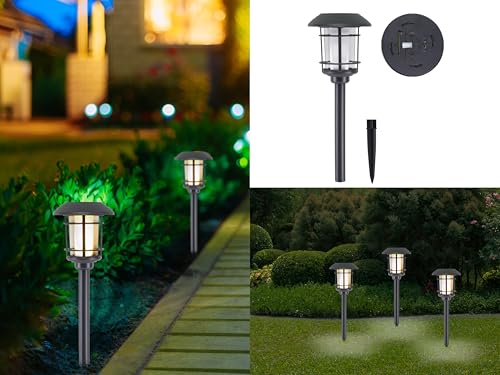 BEPER P207ILO100 Lampada solare con effetto fiamma, picchetto per fissare al terreno, protezione all’acqua IP44, h 43cm - Immagine 5