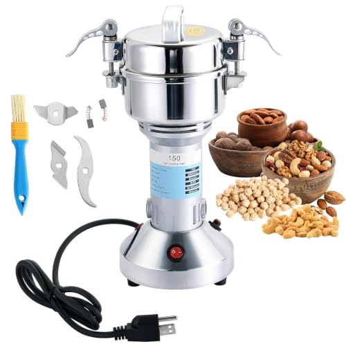 MAOPINER 750W Electric Grain Mill, 150g Stainless Steel Spice Grinder