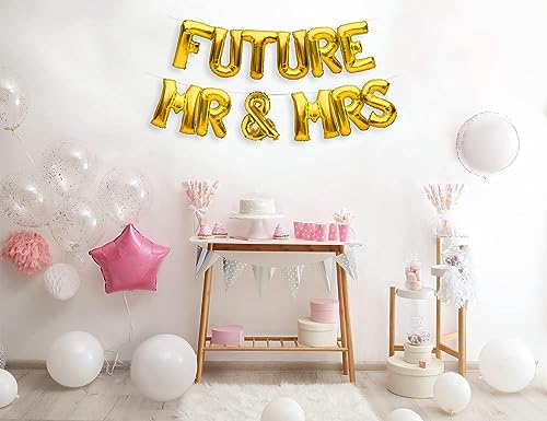 Image of AR GIFTZADDA FUTURE MR & MRS Balloon Banner, Bride and Groom Party Decorations for Bridal Shower and Wedding Engagement PartyAnniversary Birthday Couple (Future Mr & Mrs)