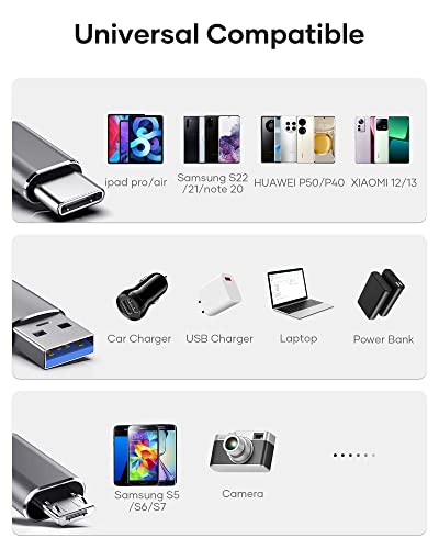 Usb C To Usb Adapter (4 Pack) 3.1 Usb C Female To Usb Male Adapter, Usb C To Micro Usb Adapter Otg, Type C Charger Converter Compatible With Iphone, Pc, Samsung, Ipad, Laptop, Macbook, Google, Airpods #TOP5