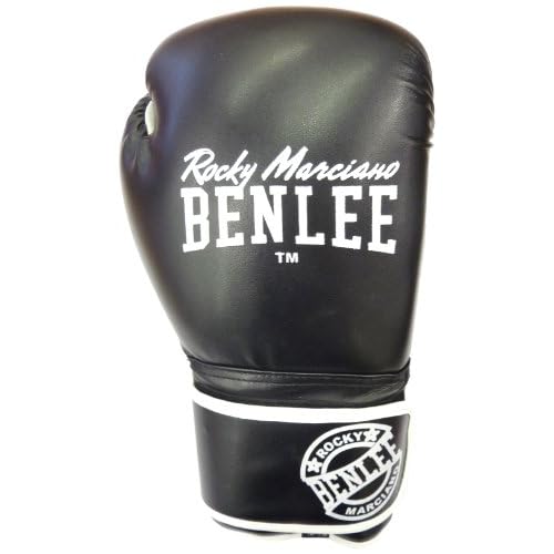BENLEE Rocky Marciano Boxhandschuhe Pu Boxing Glove Quincy, Schwarz, 12