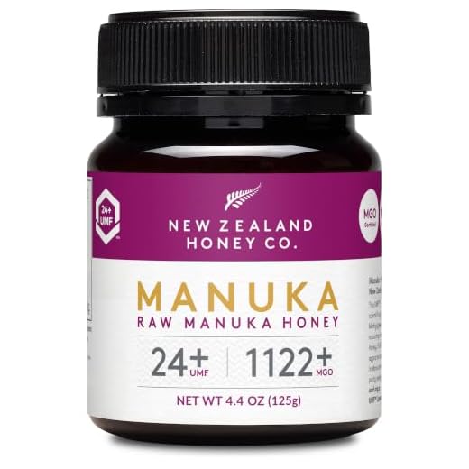 New Zealand Honey Co. Raw Manuka Honey UMF 24+ | MGO 1122+ / 4.4oz | 125g