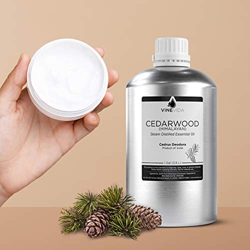 Bulk Cedarwood (Himalayan) Essential Oil Â€“ 1 Gallon Essential Oil In Aluminum Bottle - 100% Pure & Undiluted Essential Oil - 8 Pounds Cedarwood Oil For Diy Soaps, Candles, And Blends - Vinevida. #TOP7