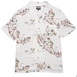 Brixton Camisa Bunker Slub - Blanco roto/Mapa, Blanco roto/mapa, X-Large
