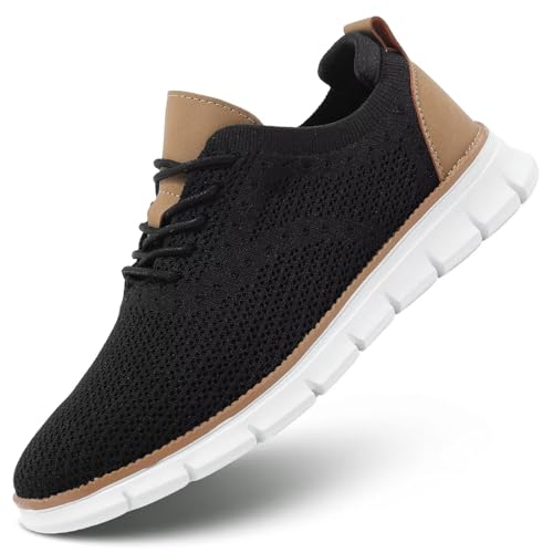Image of Mens Oxfords Lace-Up Lightweight Casual Walking Shoes Dress Shoes Fashion Sneakers Walking Shoes