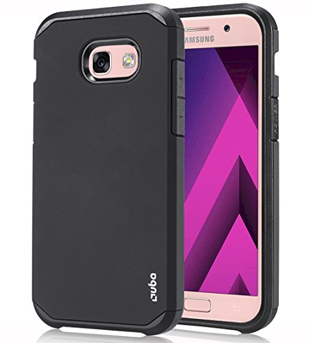 OUBA Galaxy A5 2017 Case, [Shock Absorbing] [Anti-Drop] Hybrid Defender Dual Layer Shockproof Rugged Premium Protective Case Cover for Samsung Galaxy A5 2017 - Black