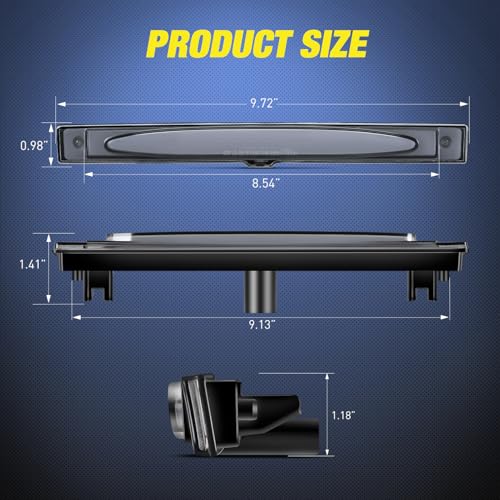 Image of Nilight Third Brake Light Tail High Mount 3rd Stop Lights Smoked Lens Compatible with Chevy Corvette C6 2005 2006 2007 2008 2009 2010 2011 2012 2013 Car Rear Center Cab Lamp