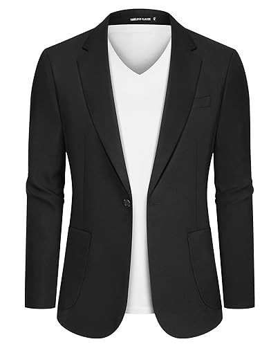 Casual Blazer for Men Linen Blazer Jacket Slim Fit Suit Jackets for Men Casual Blazer Sport Coat Linen Suits