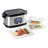 COCCIÓN CUIDADOSA: El placer comienza cocinando. Por esto las verduras, el pescado o la carne acuden al Jacuzzi. Empacadas de forma segura en una bolsa de vacío, se conservan los aromas e ingredientes, y penetran particularmente bien las especias y marinadas.