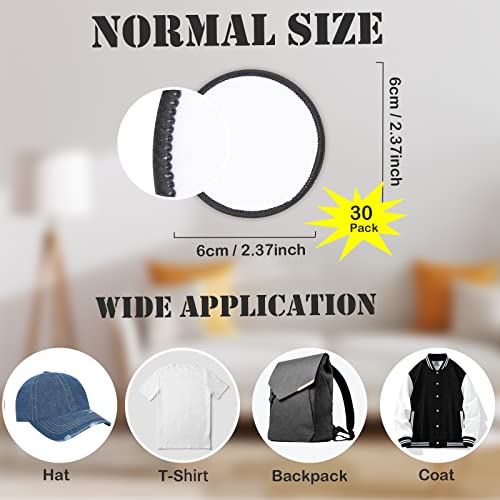 Gadjica SUBLIMATION PATCHES / ROUND SHAPE 30 PCS 30 Pcs Sublimation Patches - Iron On Blank Patches thumb #4
