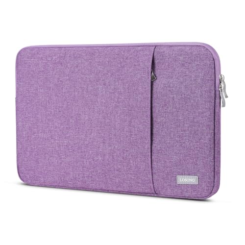 Image of Portable Monitor Case 15.6 Inch for Most 16.1 /15.6 inch Portable Monitor | Protective Carrying Sleeve for Travel, Business, Portable Laptop Display Bag with Water Resistant, Accessory Pocket, Purple
