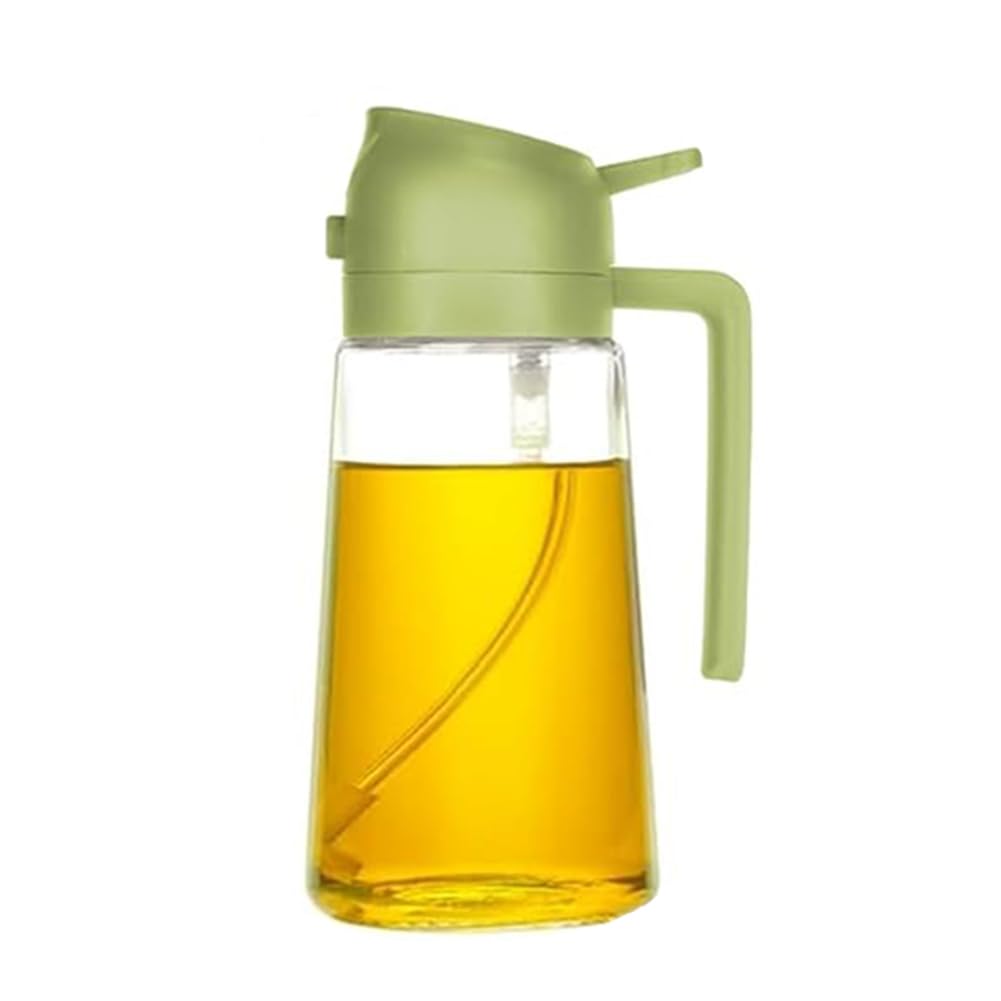 Osmond 16Oz Oil Dispenser Bottle for Kitchen, Olive Oil Dispenser and Oil Sprayer Green