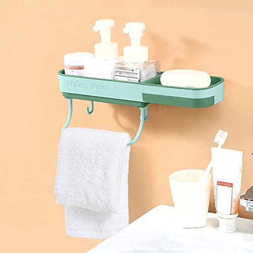 Servitore da doccia senza foratura, mensole da bagno, mensole da parete senza fori, adesivi trasparenti, mensola per bagno, doccia, organizzatore senza viti (stile 4)