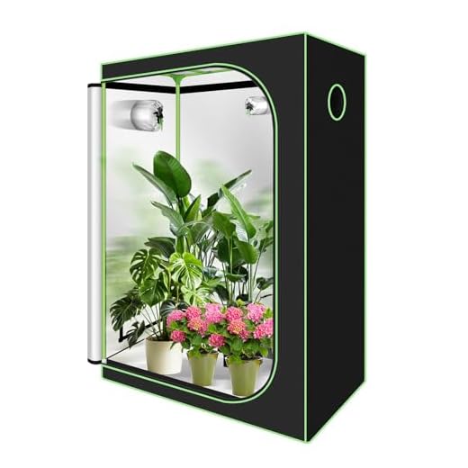 DREAMADE Growzelt für Indoor Pflanzenzucht, Growschrank Growroom Darkroom, Anbauschrank Growbox Growzelt Komplettset, Schwarz (120 * 60 * 60 cm) 13 Monucep Growzelt 120x60x180cm,Grow Tent Lichtdicht und Wasserdicht Growschrank mit Beobachtungsfenster,Grow Box für Luftig Gewächshaus Growroom,Homegrowing,Indoor-Anbau