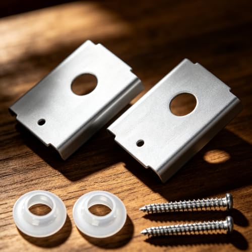 Kit de herrajes para puerta plegable bi-fold 2 piezas para puertas de madera de 1-3/8 pulgadas, soportes de acero para montaje superior o inferior miniatura 7