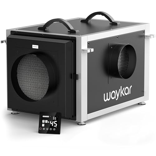 Waykar 158 Pints Crawl Space Dehumidifier with Remote...