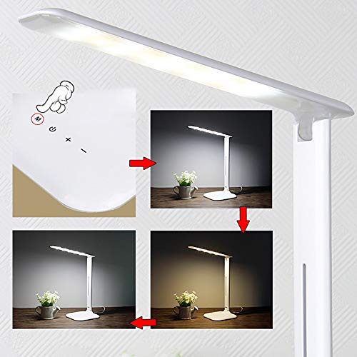 Tomssl Student Desk Simple Desk Lamp Folding Touch Desk Lamp Usb Learning Eye Protection Reading Led Desk Lamp 33 15 15Cm #TOP6