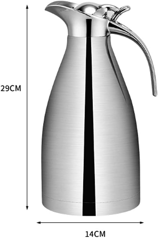 Thermal Hot Water Jug Stainless Steel Vacuum Bottle Layer Insulation Cafe Tea Kettle Pot