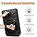 QHZYMX Judo Defensive & Aggression Practicing Pad, Multi-Purpose Soccer Hitting/Kick Training Padding with 2 Jamming Sticks & 3 Handles, Athletes/Adult Curved Mat(15.3x11.8x3.9in)