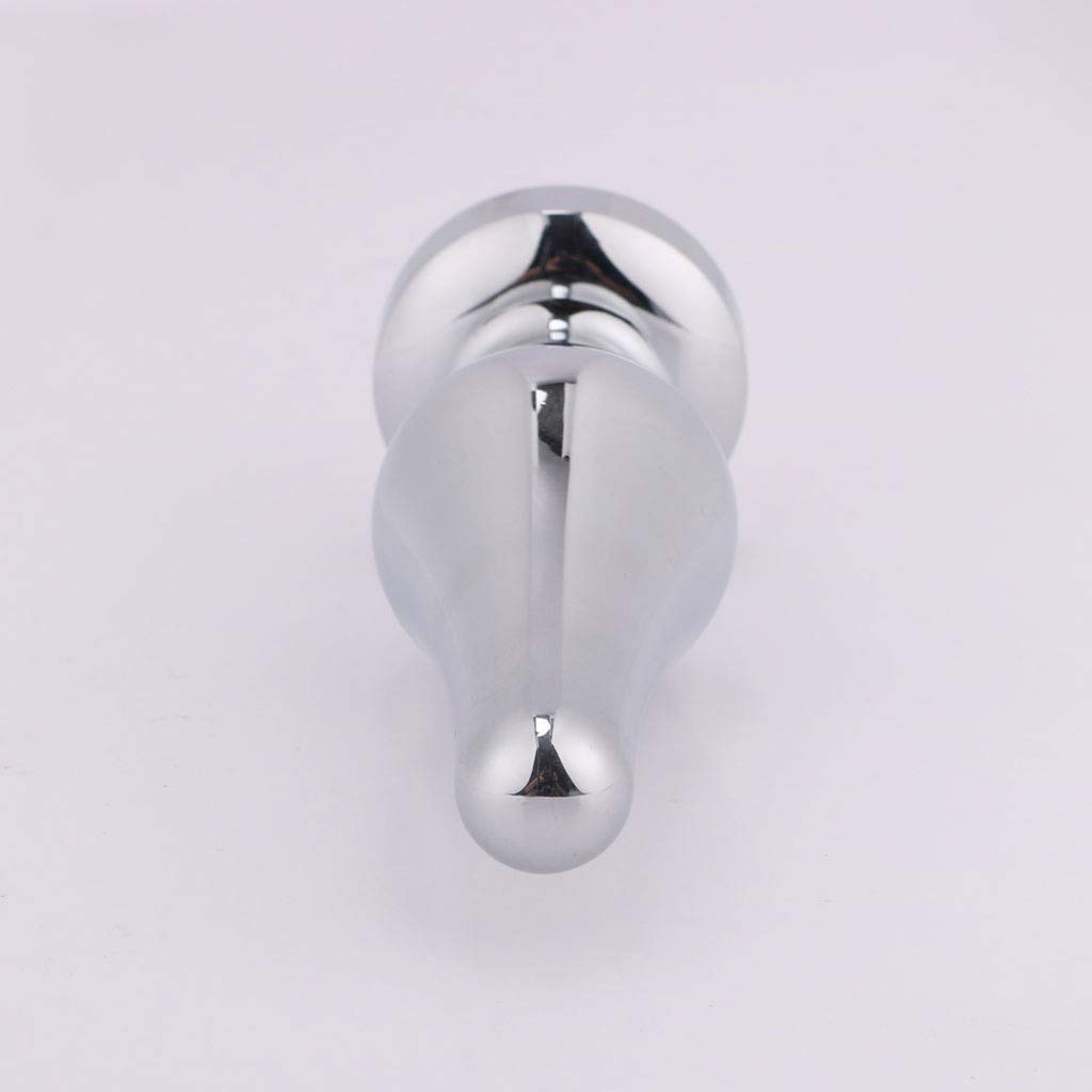 MXD Stainless Steel Amàl Plug for Women G-spot Toy Smooth Comfortable Waterproof Easy to Clean T-Shirt (Color : Silver)